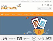 Tablet Screenshot of digitalink.com.pe